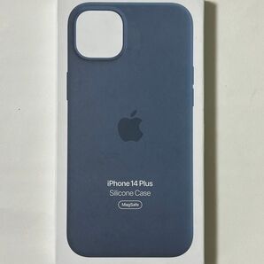 Apple純正iPhone 14 Plus シリコンケース 新品 ストームブルー