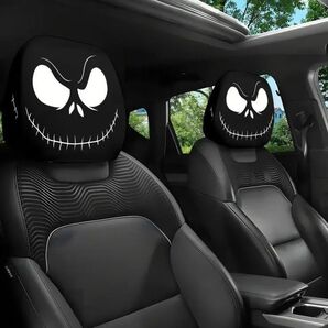 ナイトメアー・ビフォア・クリスマス ジャック スケリントン カーシートカバー 2個セット