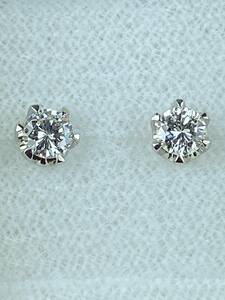 ☆新品/極美 ダイヤモンドピアス【0.172ct/G/VS-2/F＋0.160ct/H/VS-2/F】P.t900☆