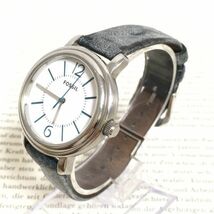 ★ FOSSIL 腕時計 ★フォッシル 3針 シルバー レザーバンド 稼動品 F2102_画像2