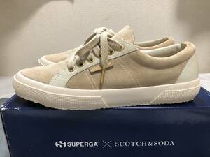 超美品！ SUPERGA X SCOTCH&SODA コラボシューズ フルレザー スペルガ EURO40サイズ SuNeve