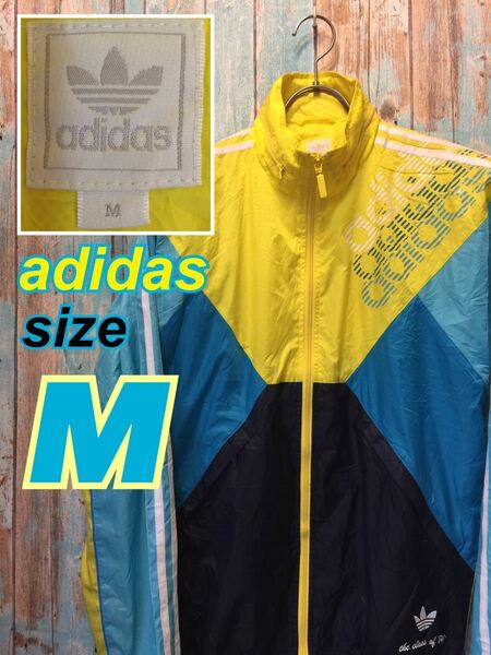 USED adidas アディダス ナイロンジャケット 90s