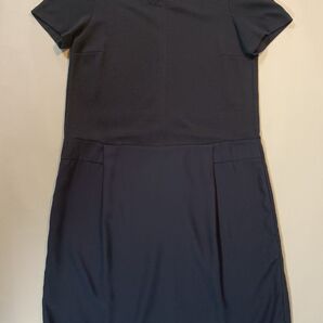 無印良品 ネイビー半袖ワンピース