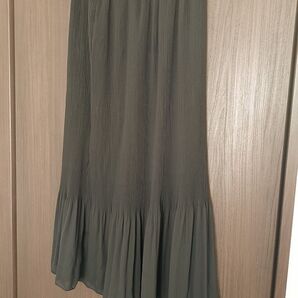 長めスカート ブラック 大人可愛い ロングスカート