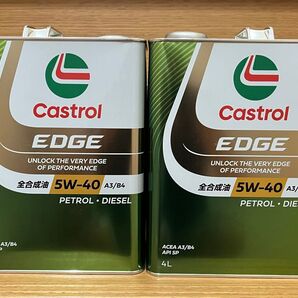CASTROL EDGE 5W-40 4L缶 2本 API SP/A3/B4 カストロール エッジ