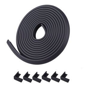 【保育士推薦品】コーナーガードセット ブラック 5m 子供保護 黒色