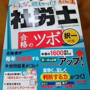 2024年 みんなが欲しかった 社労士合格のツボ 択一対策