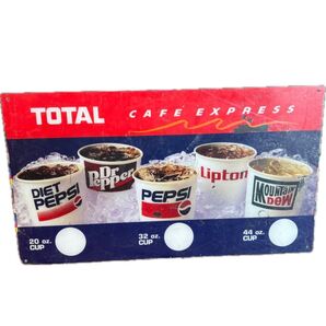 アメリカンファストフード大判ドリンクメニューサイン