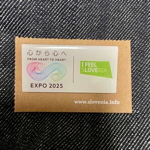 2025 大阪 関西 万博 非売品 スロベニア ピンバッジ 台紙付き 未使用品 EXPO2025