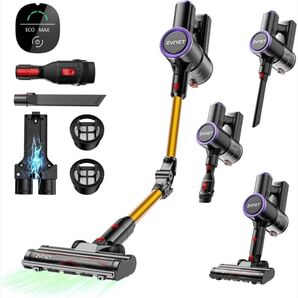 コードレス掃除機 折りたたみ式 強力吸引 LED緑ライト付き 自立式