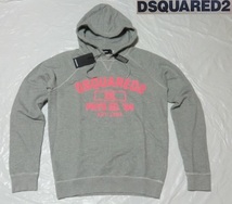 ★新品6.8万! DSQUARED2 リッチでお洒落!!存在感抜群☆S71GU0290 都会派オトナの今ドキ!!格上げ☆お目立ち♪秀逸ロゴデザインパーカー＜M＞_画像9