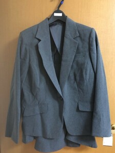  back ribbon formal suit 34ABR114 gray [WA-447]