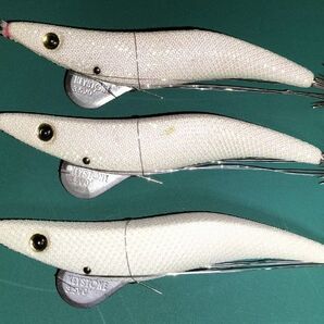 KEYSTONE エギ 3.5号 V0タイプ 3個セット フルグローホワイト