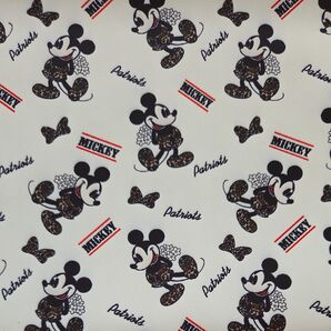 ミッキーマウス ミッキー ディズニー 生地 はぎれ ヒョウ柄ミッキー レオパードミッキー