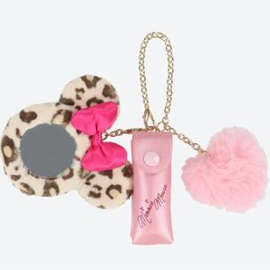 ディズニー ミニー ヒョウ柄 豹柄 レオパード リップケース ミラー