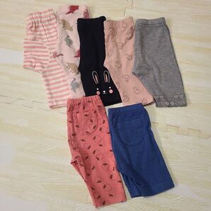 ベビー用レギンス スパッツ 7点セット サイズ80