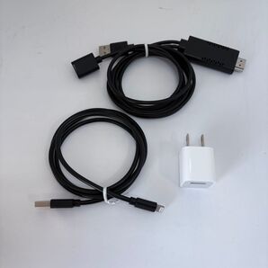 【3点セット】GEO HDMIミラーリングケーブル +ACアダプタ、ケーブル付き