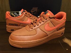 19年製 NIKE AIR FORCE 1 GORE-TEX ナイキ エアフォース ゴアテックス SWOOSH【CK2630-800】デザート オレンジ LEATHER レザー US7