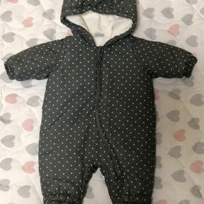 プチバトー 星柄カバーオール　ジャンプスーツPETIT BATEAU 防寒対策