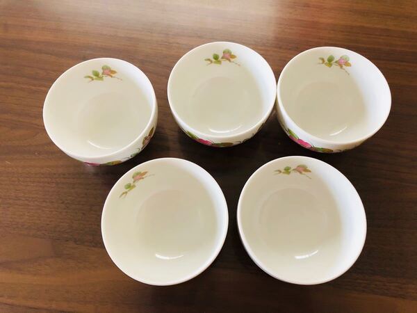 湯呑み 金彩 吉野桜 5客セット