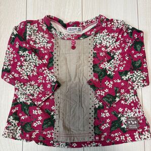 ラグマート 花柄 トップス トレーナー 80