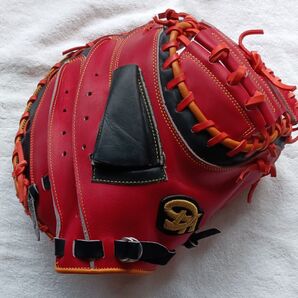 ■ダークホース ■軟式用■キャッチャーミット ■即戦力品■ 捕手用 ■赤 黒