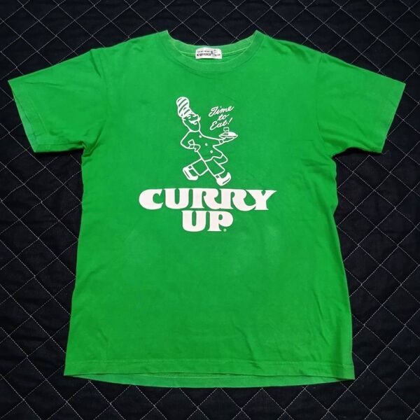 Curry Up (カリーアップ) by オツモ株式会社 / 店頭販売限定 / 半袖Tシャツ / グリーン /サイズM