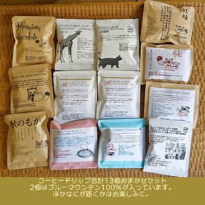 ぽんぽこカフェ Wブルーマウンテンドリップコーヒー 13