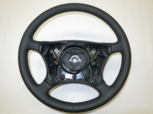  new same! W220 S Class W215 CL Class original leather steering gear steering wheel control number (Q-4365)