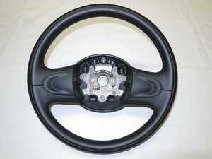 新同！　ミニ　ＭＩＮＩ　Ｒ５５　Ｒ５６　Ｒ５７　Ｒ６０　ＢＭＷ　純正　革　ステアリング　ハンドル　管理番号（Q-6223）