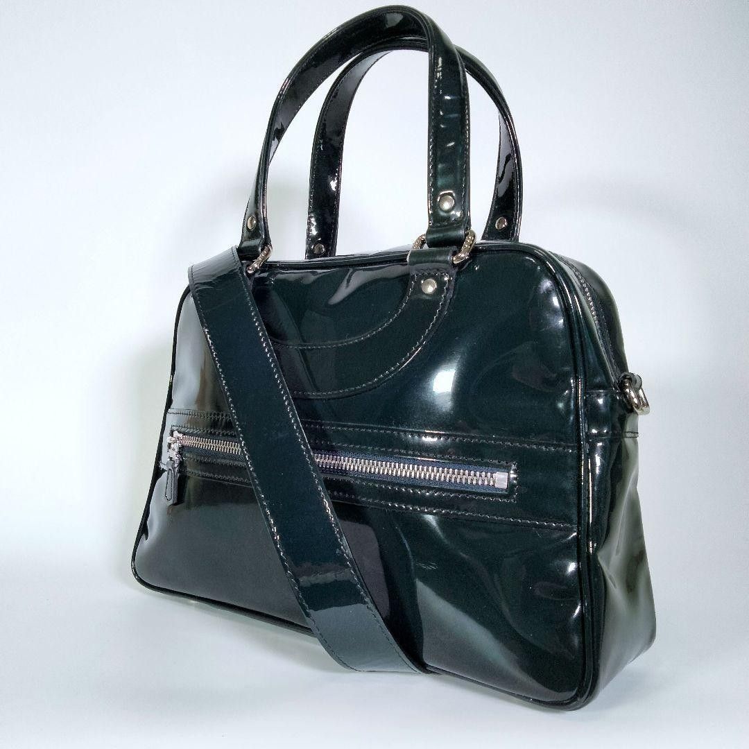 ジャックルコー リスボン 2way ハンドバッグ ショルダーバッグ パテントレザー JACQUES LE CORRE エナメル