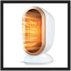 セラミックヒーター ホワイト 速暖ヒーター 2段階温度調節 PSE認証済み 小型