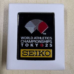 世界陸上 SEIKO ピンバッジ ノベルティ 非売品