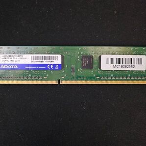 ADATA 4GB 1Rx8 PC3L-12800U-11 DDR3L 1600 CL11 デスクトップ用メモリ