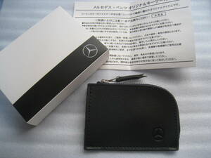 [ new goods / not for sale ] Mercedes Benz leather key case black 