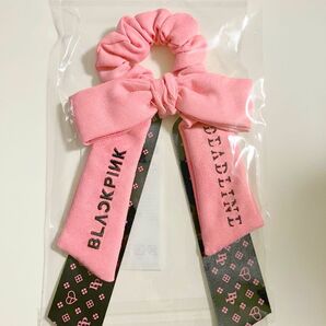 BLACKPINK ブラックピンク リボンシュシュ ブルピン ポップアップ ポップアップ ヘアゴム ヘアアクセサリー