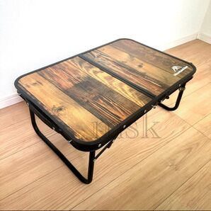 【新品】折りたたみテーブル アウトドア 木目