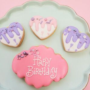 誕生日 アイシングクッキー