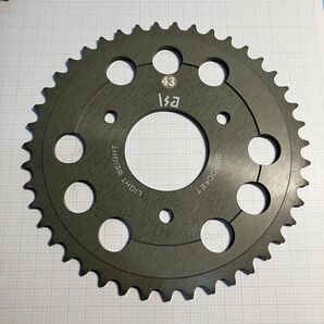 YAMAHA tz125 リヤスプロケット 43T isa