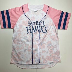 福岡ソフトバンクホークス レディース Lサイズ ユニフォーム ピンク 総柄