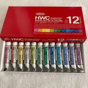 ホルベイン透明水彩絵具 パステルカラー 12色セット HOLBEIN HWC 絵の具