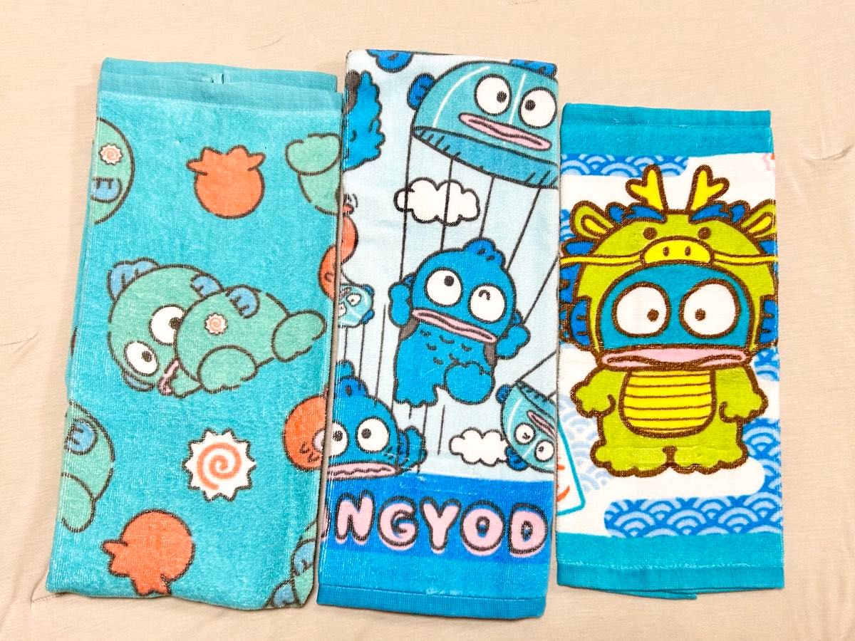 ハンギョドン　フェイスタオル　ハンドタオル　サンリオ