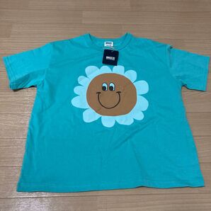 BREEZE ブリーズ 半袖Tシャツ 140cm グリーン系 スマイルフラワー