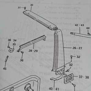 ジムニーJA11/JA22等 純正Bピラーセットの画像2