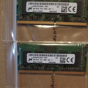 NO.107 M 4GB×2=8GB 1R×16 PC4-2666V-SCO-11ノートパソコン用メモリー