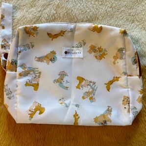 ポーチ おむつポーチ オムツポーチ 出産準備 Milpoche 小物入れ 動物柄 ファスナー付き