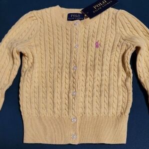 送料込★新品未使用タグ付★ポロラルフローレン★ガールズ★カーディガン