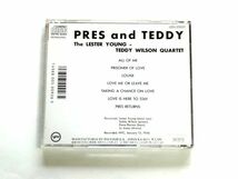 国内盤 CD【J33J25031】Lester Young - Teddy Wilson Quartet レスター・ヤング, テディ・ウィルソン / Press And Teddy / 送料310円～_画像2