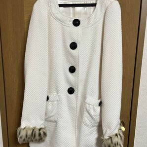 プライムパターン ノーカラーコート ファー付き Mサイズ 新品 タグ付き