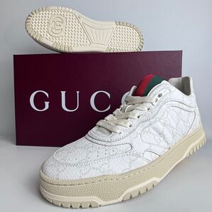 【現行・新品】GUCCI グッチ RE-WEB リウェブ スニーカー GGスプリーム シェリーライン PVC 23.5 箱 保存袋